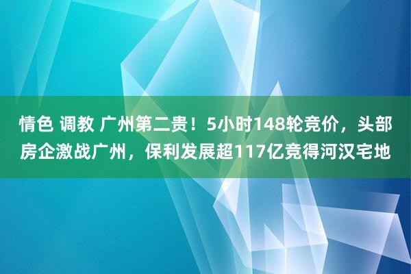 情色 调教 广州第二贵！5小时148轮竞价，头部房企激战广州，保利发展超117亿竞得河汉宅地