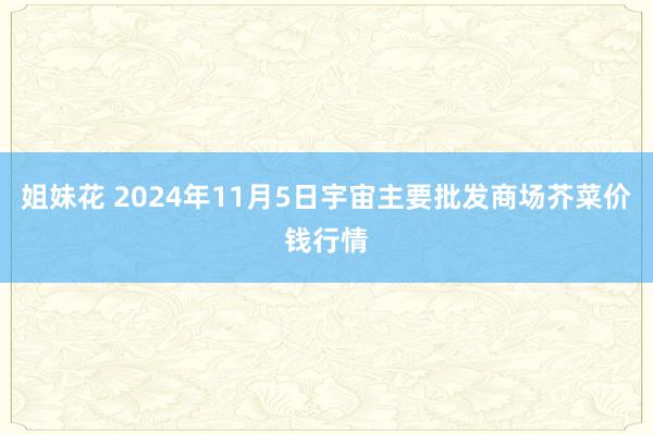 姐妹花 2024年11月5日宇宙主要批发商场芥菜价钱行情