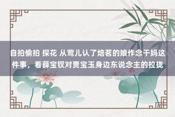 自拍偷拍 探花 从莺儿认了焙茗的娘作念干妈这件事，看薛宝钗对贾宝玉身边东说念主的拉拢