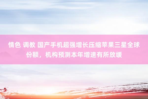 情色 调教 国产手机超强增长压缩苹果三星全球份额，机构预测本年增速有所放缓