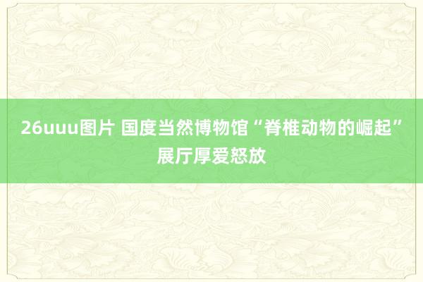 26uuu图片 国度当然博物馆“脊椎动物的崛起”展厅厚爱怒放